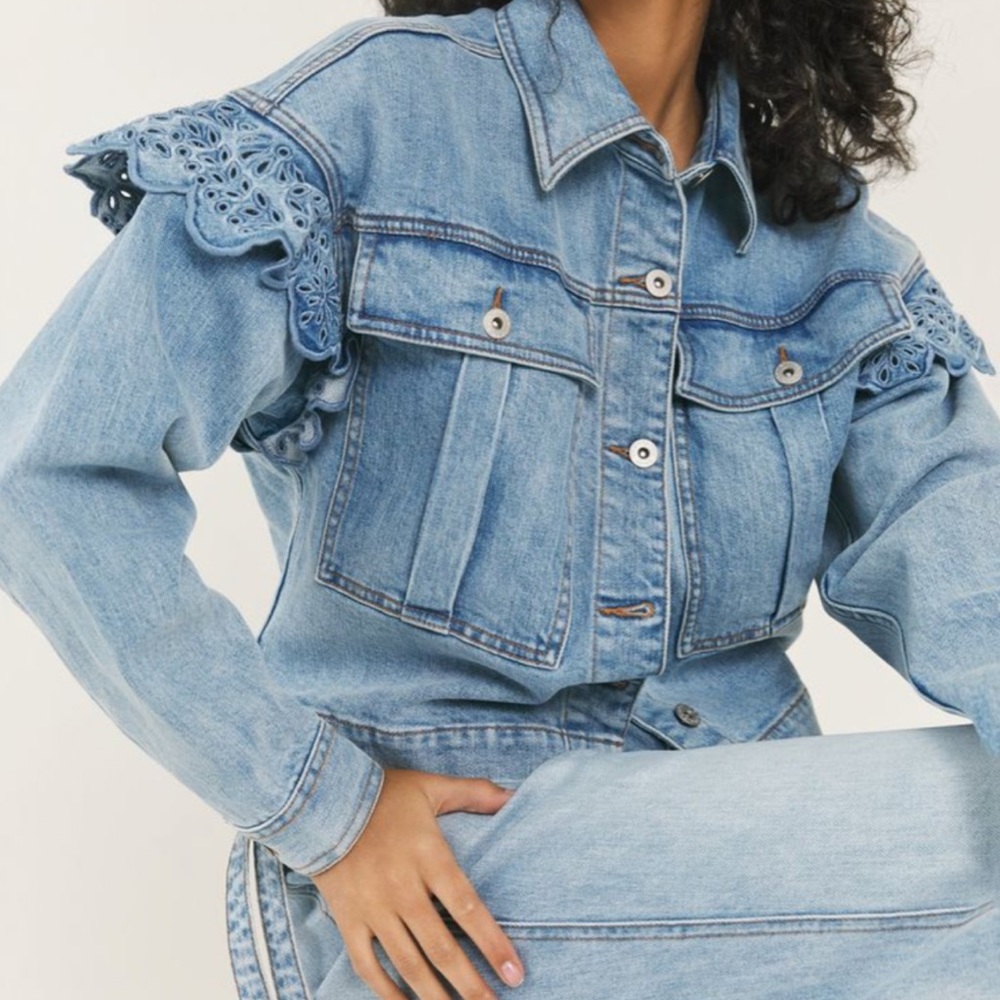Something Navy Jean Jacket